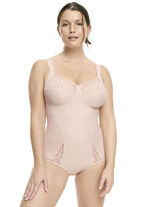 Susa Body mit hübschem Jacquard-Dessin SAND