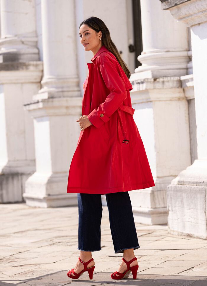 Trenchcoat mit G&uuml;rtel 