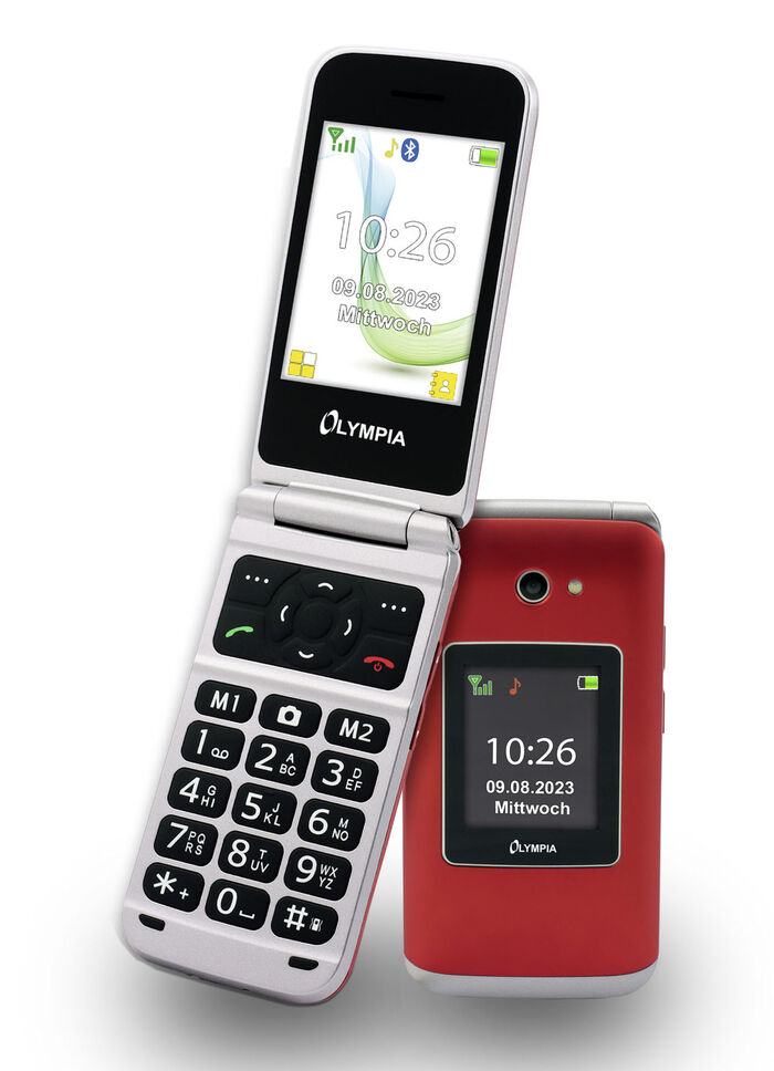 Olympia VITUS 4G Klapphandy mit Grosstasten ROT