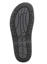 GINO GALANTE, bequeme Herren-Pantoletten, Weite H, mit herausnehmbarem Fussbett SCHWARZ