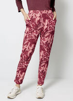 Hose mit floraler Dessinierung 