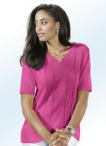 Pulli mit dekorativem Ausschnitt FUCHSIA