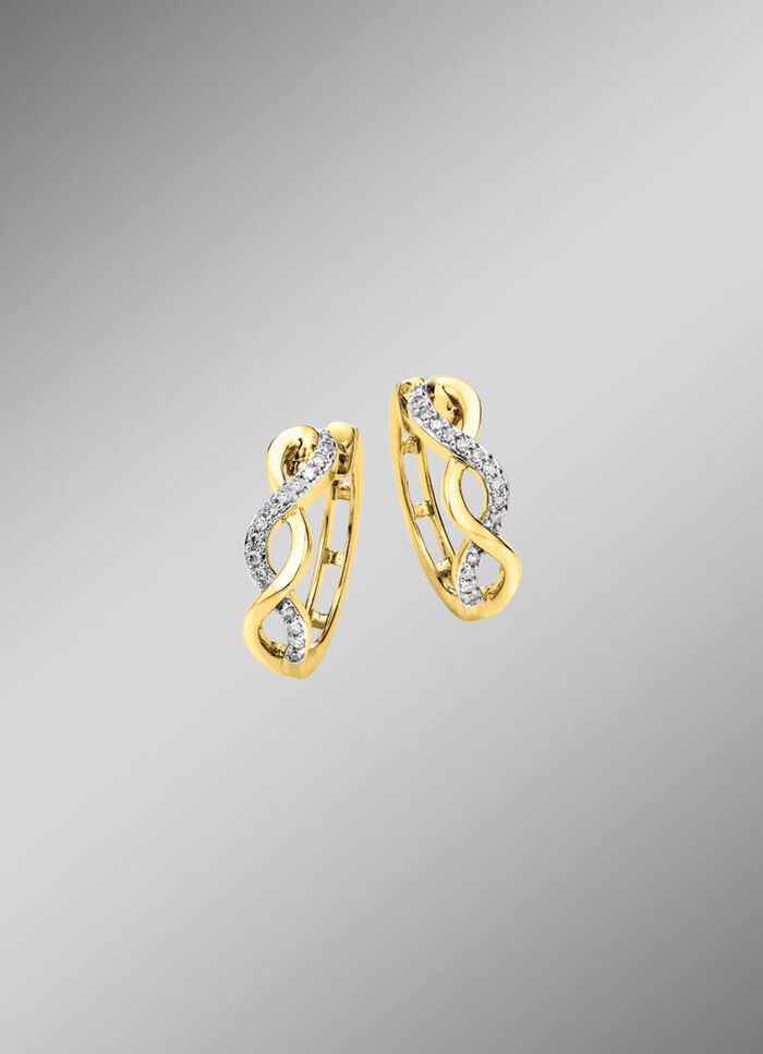 Klappcreolen mit 30 Diamanten 