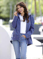 Jacke mit abnehmbarer Kapuze INDIGOBLAU