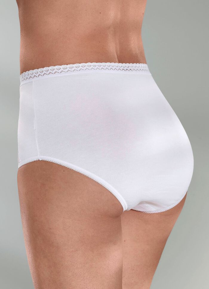 Viererpack Laurina Slips mit Spitze 