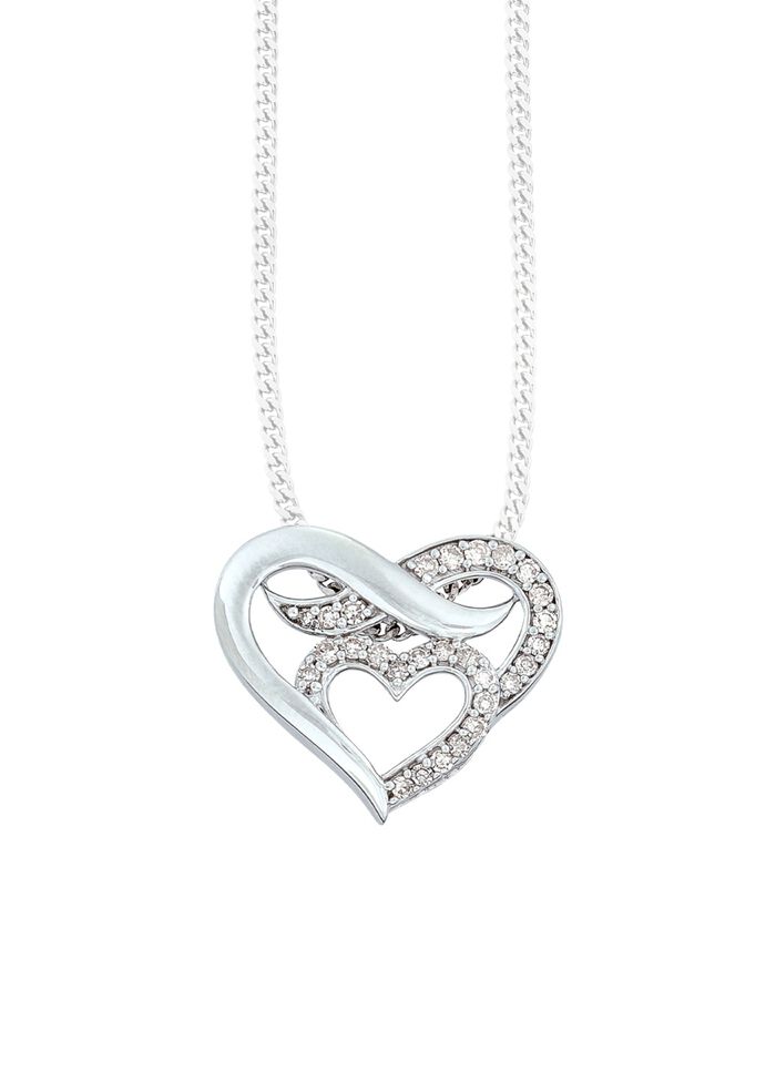 S&uuml;sser Herz-Anh&auml;nger mit Diamanten 