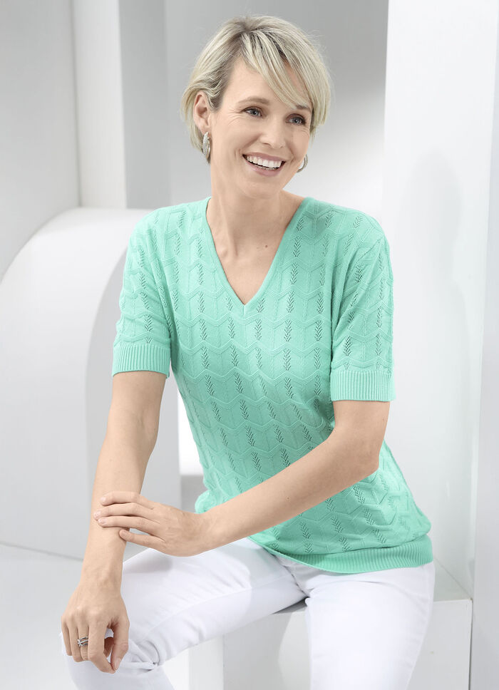 Pulli in Mustermix MINT