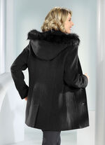 Jacke mit abnehmbarer Kapuze SCHWARZ