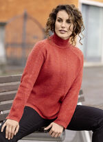 Pullover mit streckender Struktur 