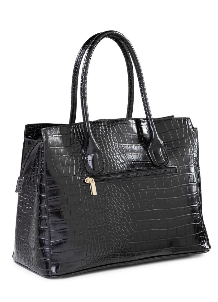 Tasche aus krokogepr&auml;gtem Synthetik 