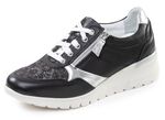 ELENA EDEN, bequeme Damen-Sneaker, Weite H, mit herausnehmbarem Fussbett SCHWARZ
