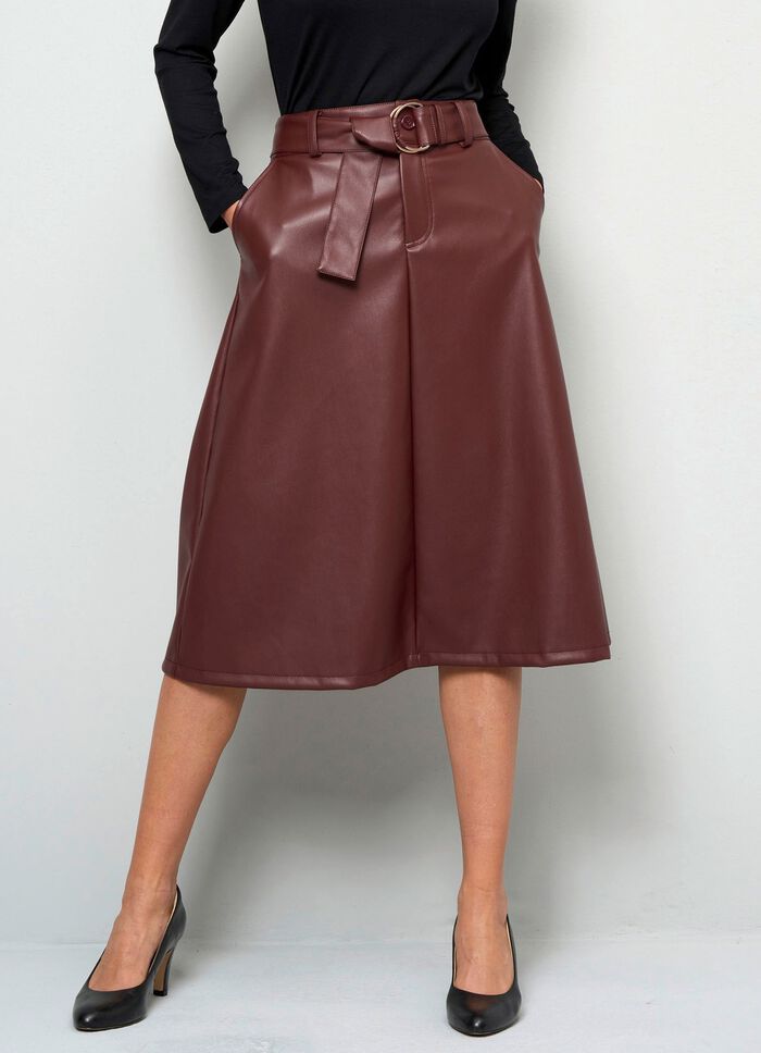 Rock aus softem Nappaleder-Imitat 