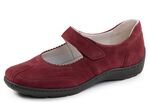 Waldl&auml;ufer, bequeme Damen-Slipper, Weite H, mit herausnehmbarem Fussbett BORDEAUX