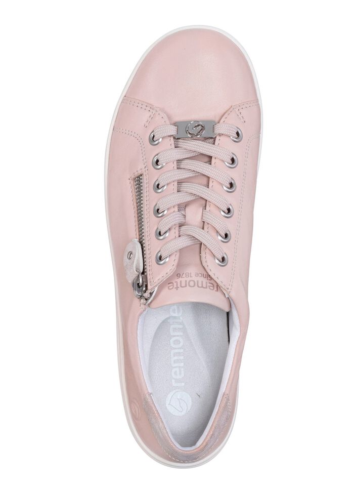 Remonte Schn&uuml;rschuh mit metallisch gepr&auml;gtem Einsatz PUDERROS&Eacute;