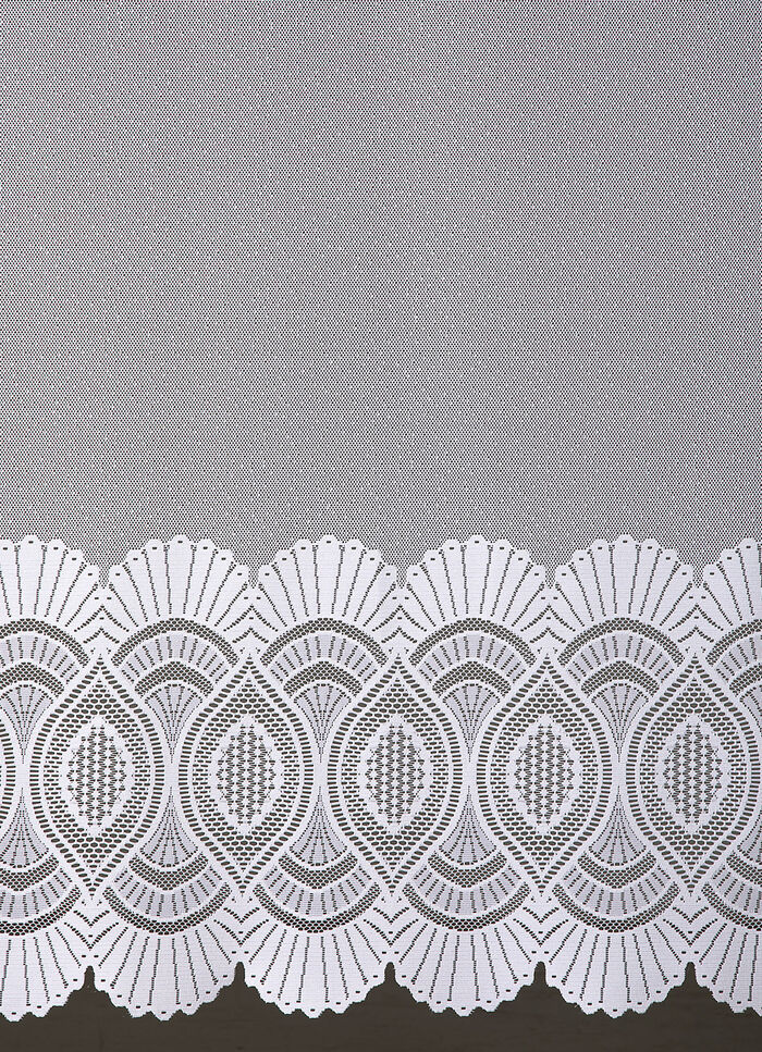 Kurzvorhang mit Stangendurchzug WEISS