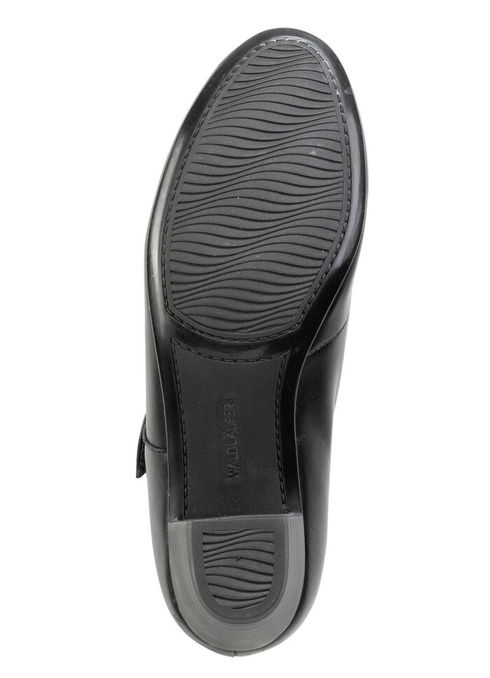 Waldläufer, elegante Damen-Pumps, Weite H, mit herausnehmbarem Fussbett SCHWARZ