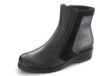 ELENA EDEN Stiefelette mit echtem Lammfellfutter SCHWARZ