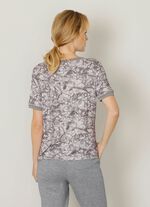 Shirt mit sportiven Rippb&uuml;ndchen 