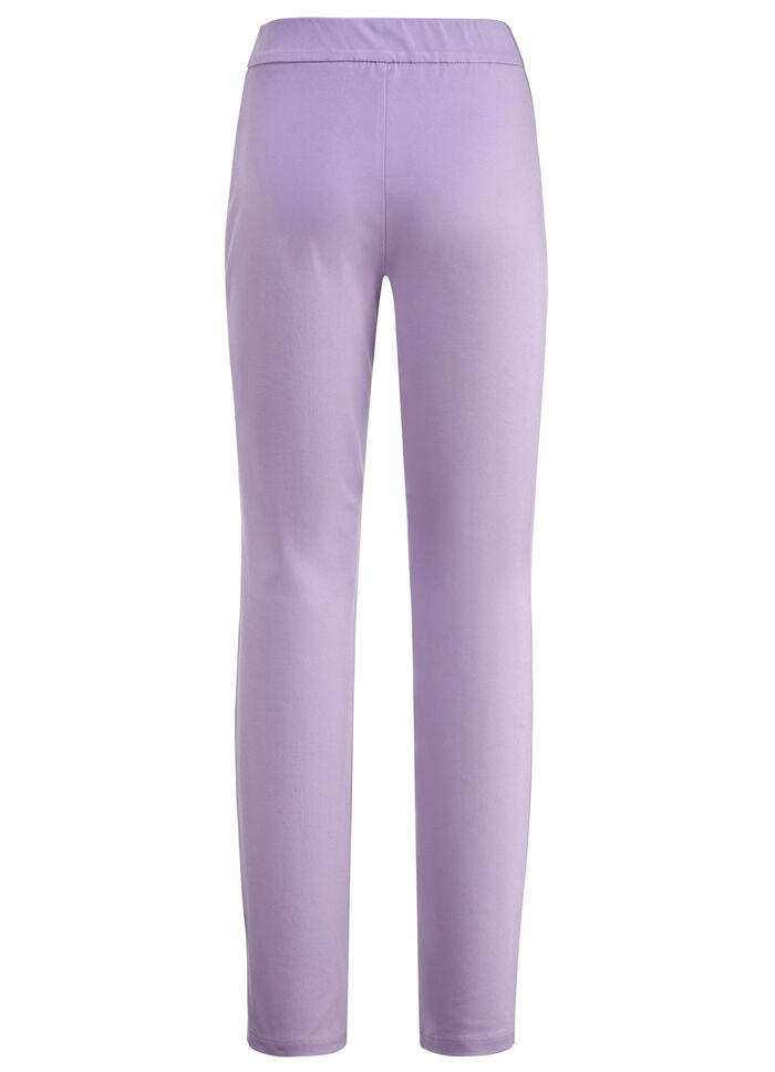 Hose mit abgesteppten Teilungsnähten LAVENDEL