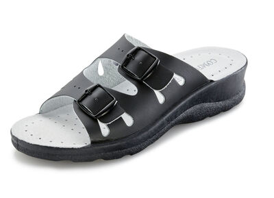 Set: Pantolette in Schwarz und Clog in Weiss 