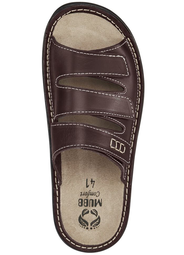 Mubb, bequeme Herren-Pantoletten, Weite H, mit herausnehmbarem Fussbett 