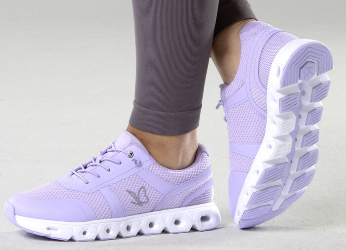 Caprice, sportliche Damen-Sneaker, Weite G, mit herausnehmbarem Fussbett FLIEDER