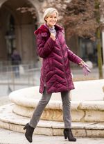 Kurzmantel mit Zickzack-Stepp 