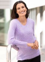 Pullover aus superweichem Effektgarn 