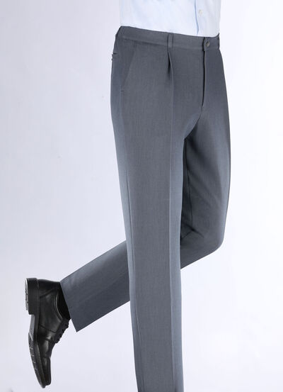 «Klaus Modelle»-Hose mit Bundfalten in 3 Farben 