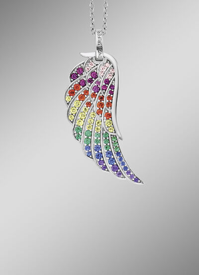 Anhänger Engelsflügel mit Zirkonia 