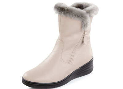 ELENA EDEN, gefütterte Damen-Stiefeletten, Winterschuhe, Weite H, mit Lammfell  