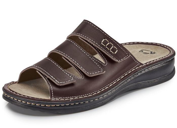 Mubb, bequeme Herren-Pantoletten, Weite H, mit herausnehmbarem Fussbett 