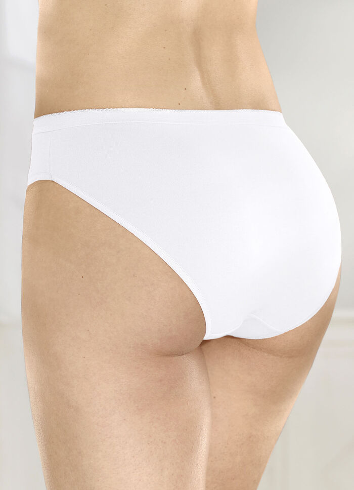 Viererpack Slips mit elastischen Abschlüssen 