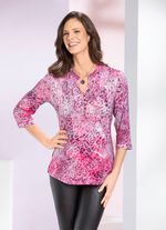 Shirt-Tunika mit Paisley-Dessin 