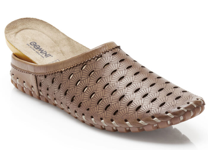 Gemini Sabot mit luftiger Perforation COGNAC