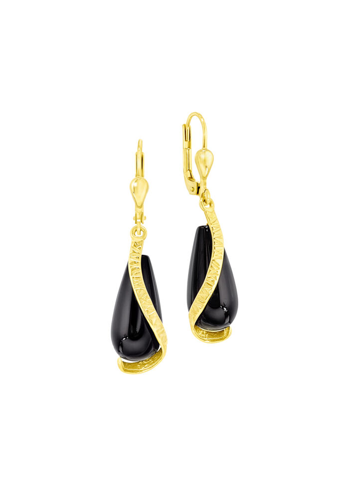 Ohrringe mit Onyx 