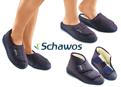 Klima-Hausschuhe-Serie Loden von Schawos 