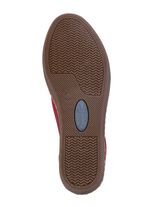 Andrea Conti, klassische Damen-Slipper, mit herausnehmbarem Fussbett RUBINROT