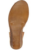 Gemini Sandalette aus schattiertem Rind-Nappaleder COGNAC-MARONE