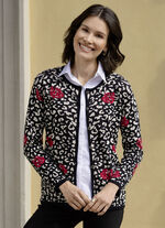 Strickjacke in Jacquard-Dessin 
