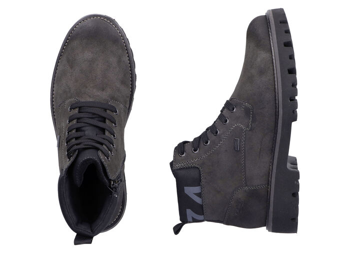 Rieker, gefütterte Herren-Boots, Winterschuhe, Weite H, mit Reissverschluss ANTHRAZIT