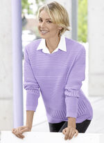 Pullover mit Strukturstreifen 