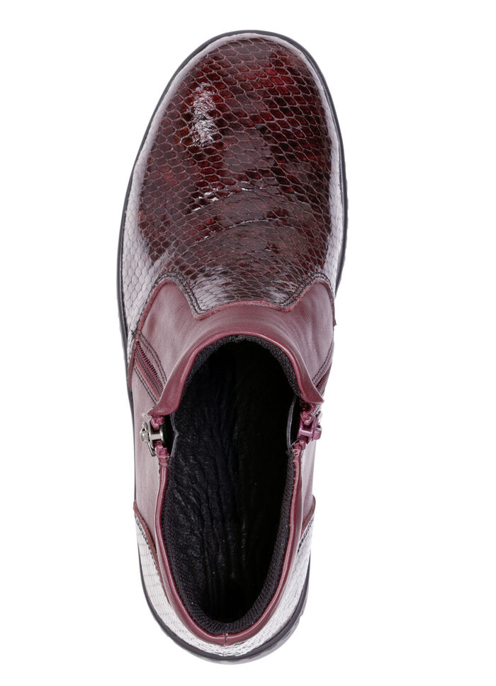 ELENA EDEN, komfortable Damen-Boots, Weite H, mit herausnehmbarem Fussbett BURGUND