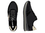 Remonte, trendige Damen-Sneaker, Weite G, mit herausnehmbarem Fussbett SCHWARZ-GOLD