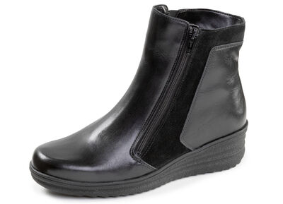 ELENA EDEN, gefütterte Damen-Stiefeletten, Winterschuhe, Weite H, mit Lammfell 