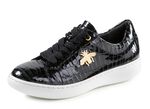 ELENA EDEN Sneaker aus Lackleder mit edlem Metallschmuck 
