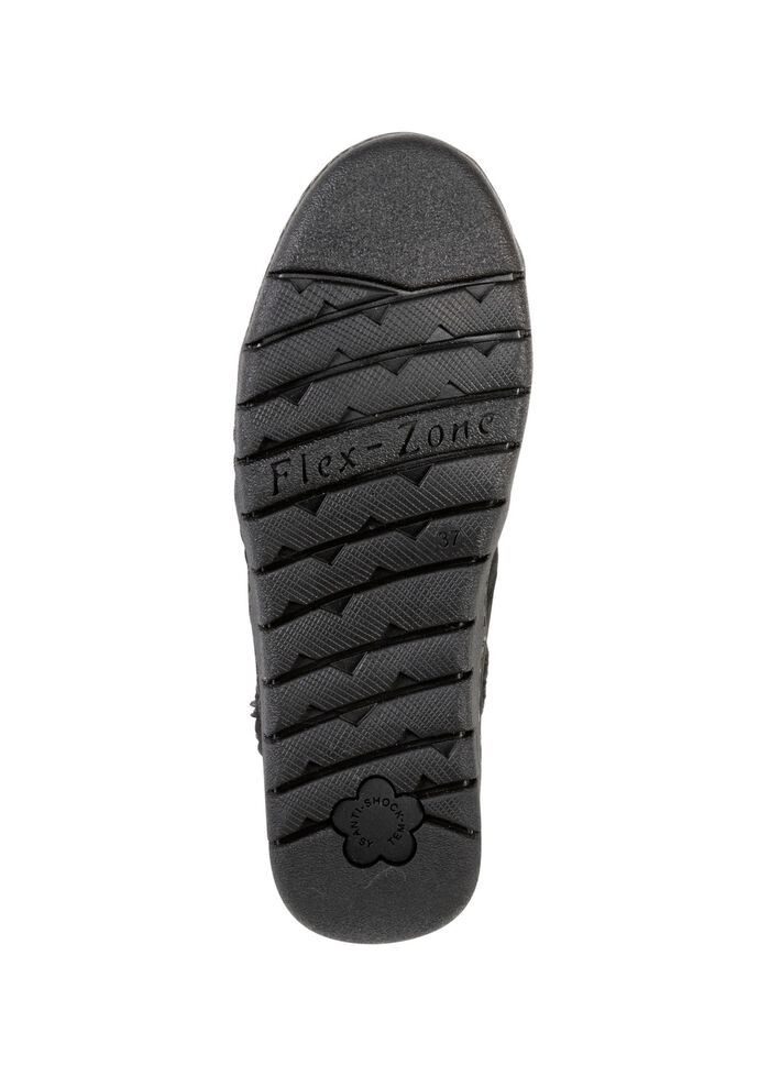 ELENA EDEN, gefütterte Damen-Boots, Winterschuhe, Weite H, mit herausnehmbarem Fussbett SCHWARZ