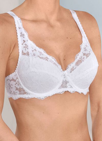 Laurina B&uuml;gel-BH aus Elastikspitze 