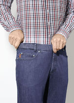 «Francesco Botti»-Jeans mit Komfortbund in 3 Farben DUNKELJEANS