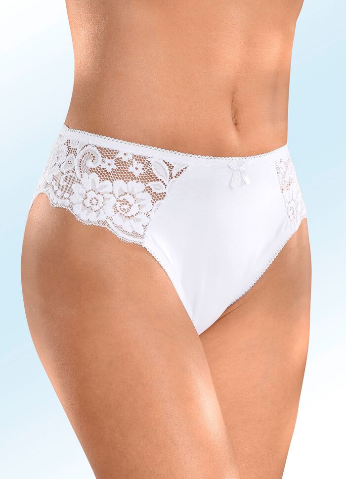 Viererpack Slips mit Elastikspitze 